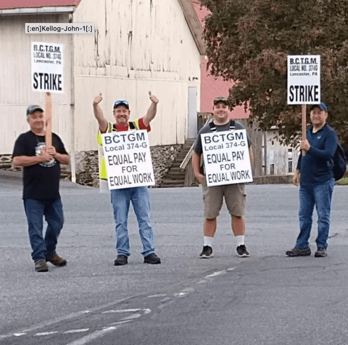İki Aşamalı İş Sözleşmesini Kabul Etmeyen Kellogg İşçileri Greve Çıktı